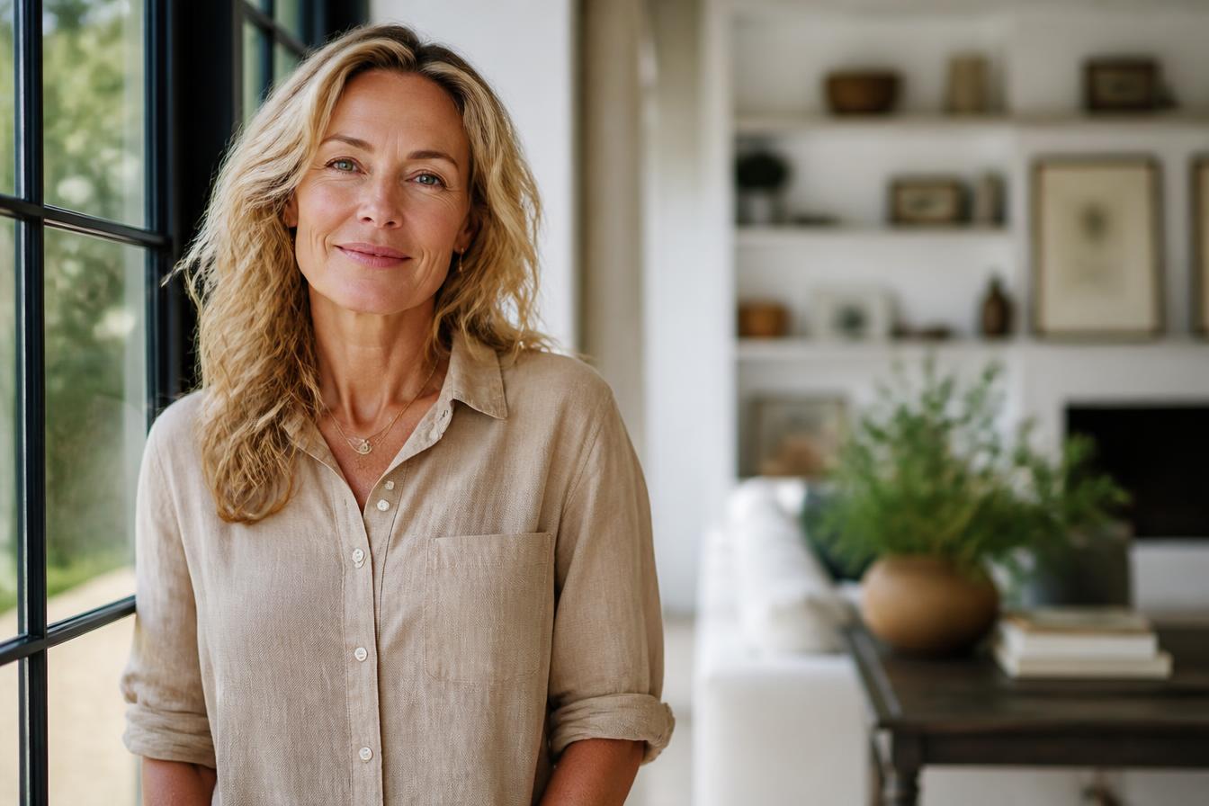 Middle-aged woman at home, representing women’s health care at Hypergevity